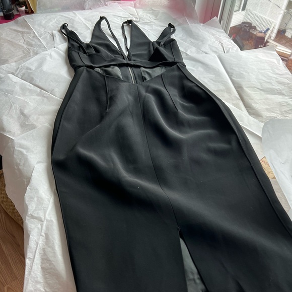 ❤️HP❤️EUC VTG 90s FENDI low back deep v black midi dress - Picture 4 of 13